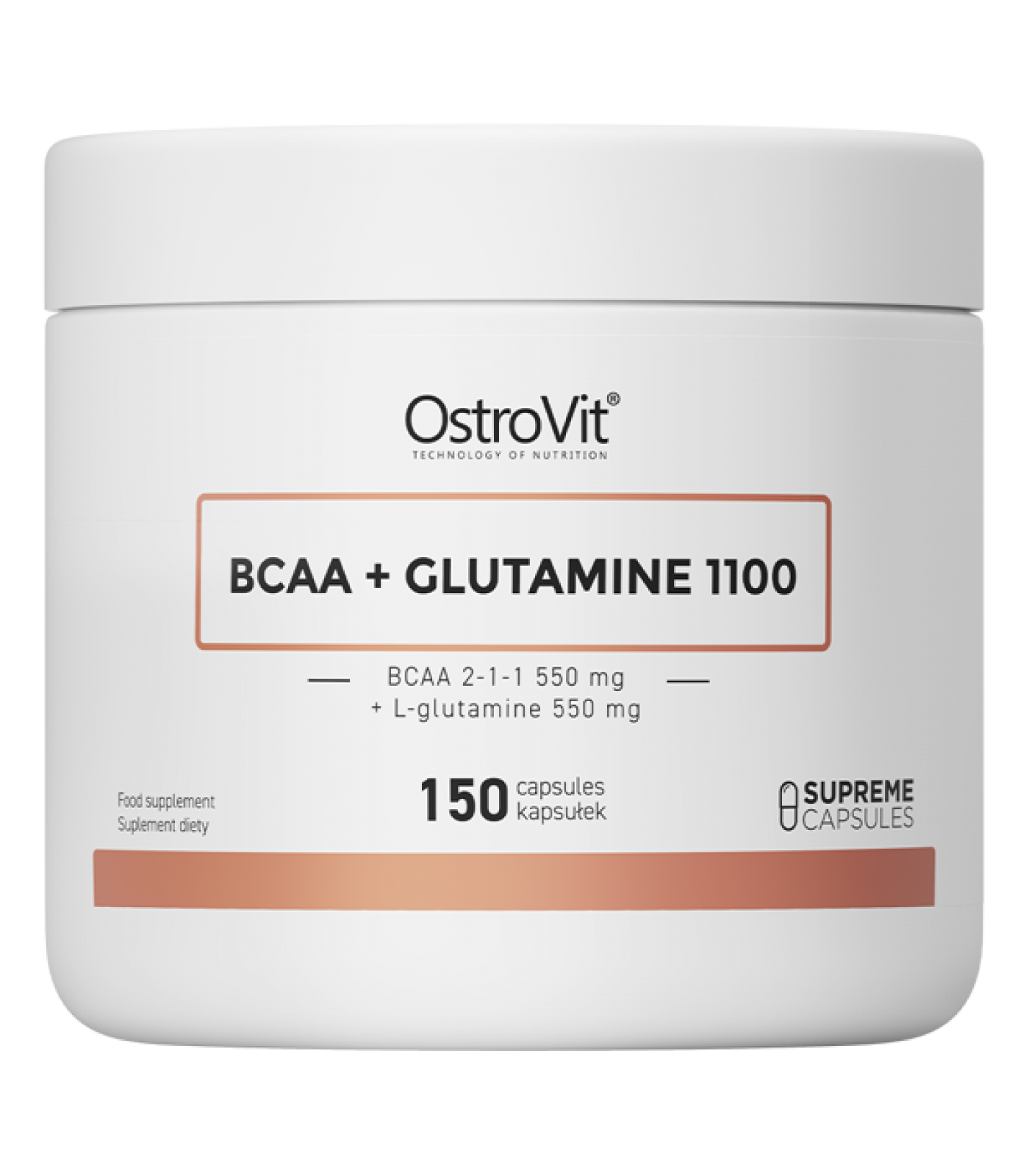 OstroVit BCAA + Glutamine 1100 / 150 капсули